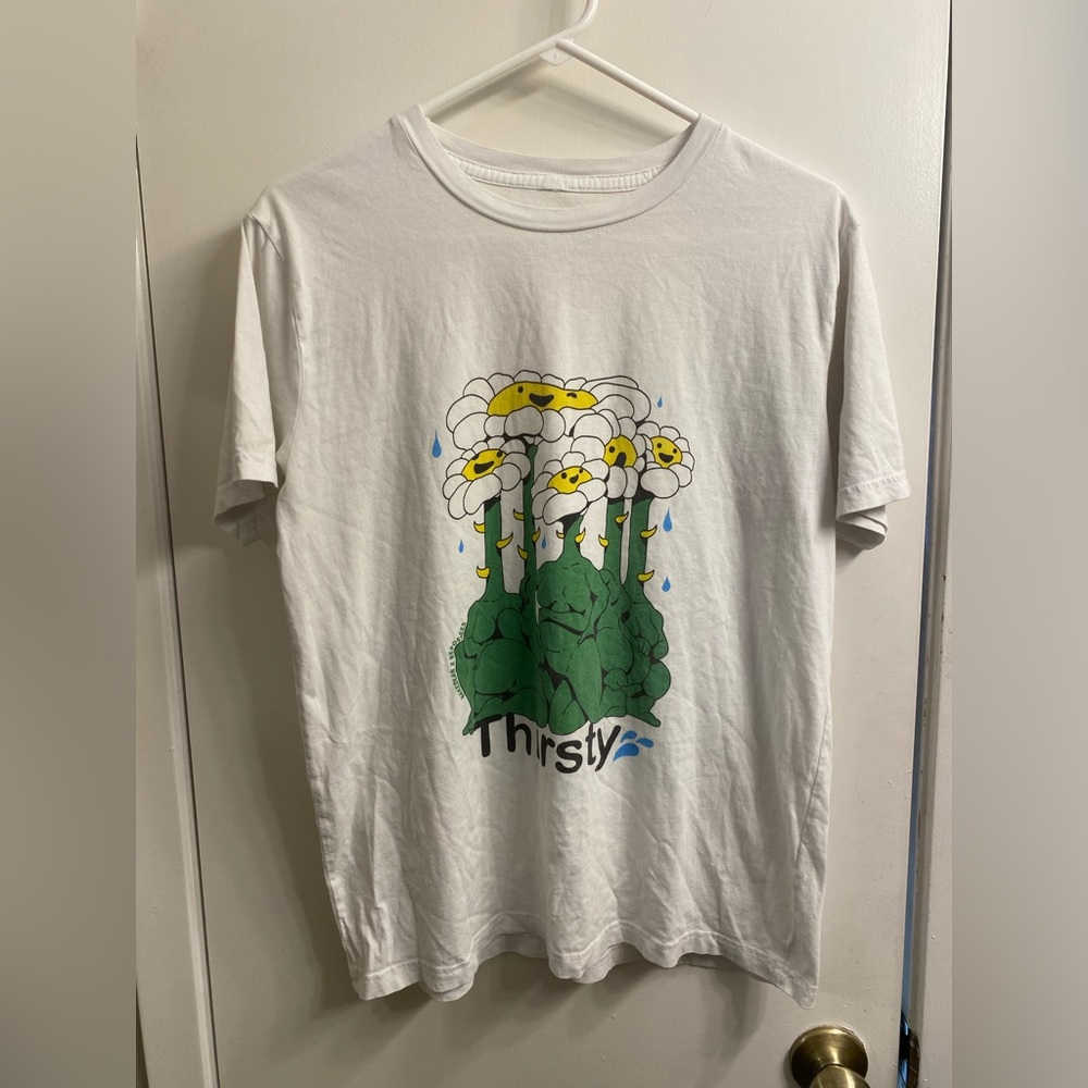 Fun “ thirsty shirt” professionally printed, cool artistic shirt.